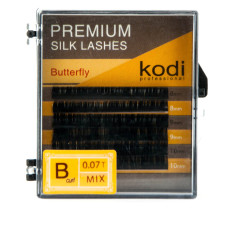 Ресницы KODI Butterfly 6 рядов черные 0,07*B 8-10
