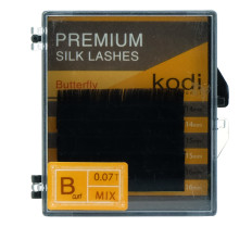 Ресницы KODI Butterfly 6 рядов черный 0,07*B 14-16