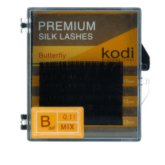 Ресницы KODI Butterfly 6 рядов черные 0,10*B 11-13