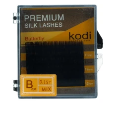 Ресницы KODI Butterfly 6 рядов черные 0,15*B 11-13