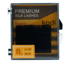 Ресницы KODI Butterfly 6 рядов черные 0,15*B 14-16