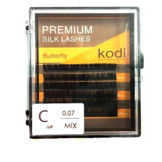 Вії KODI Butterfly 6 рядів чорні 0,07 * C 8-10