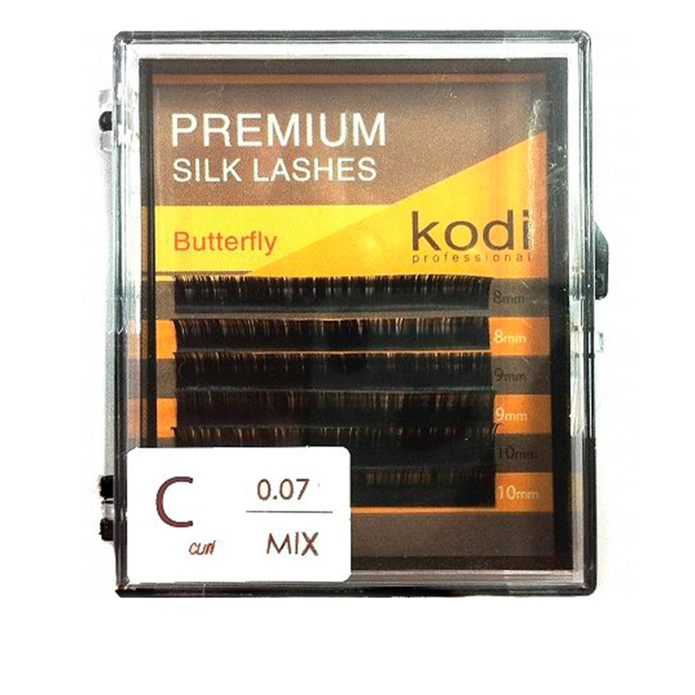 Вії KODI Butterfly 6 рядів чорні 0,07 * C 11-13