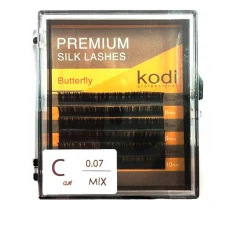 Ресницы KODI Butterfly 6 рядов черные 0,07*C 11-13