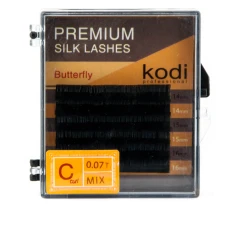 Вії KODI Butterfly 6 рядів чорні 0,07 * C 14-16