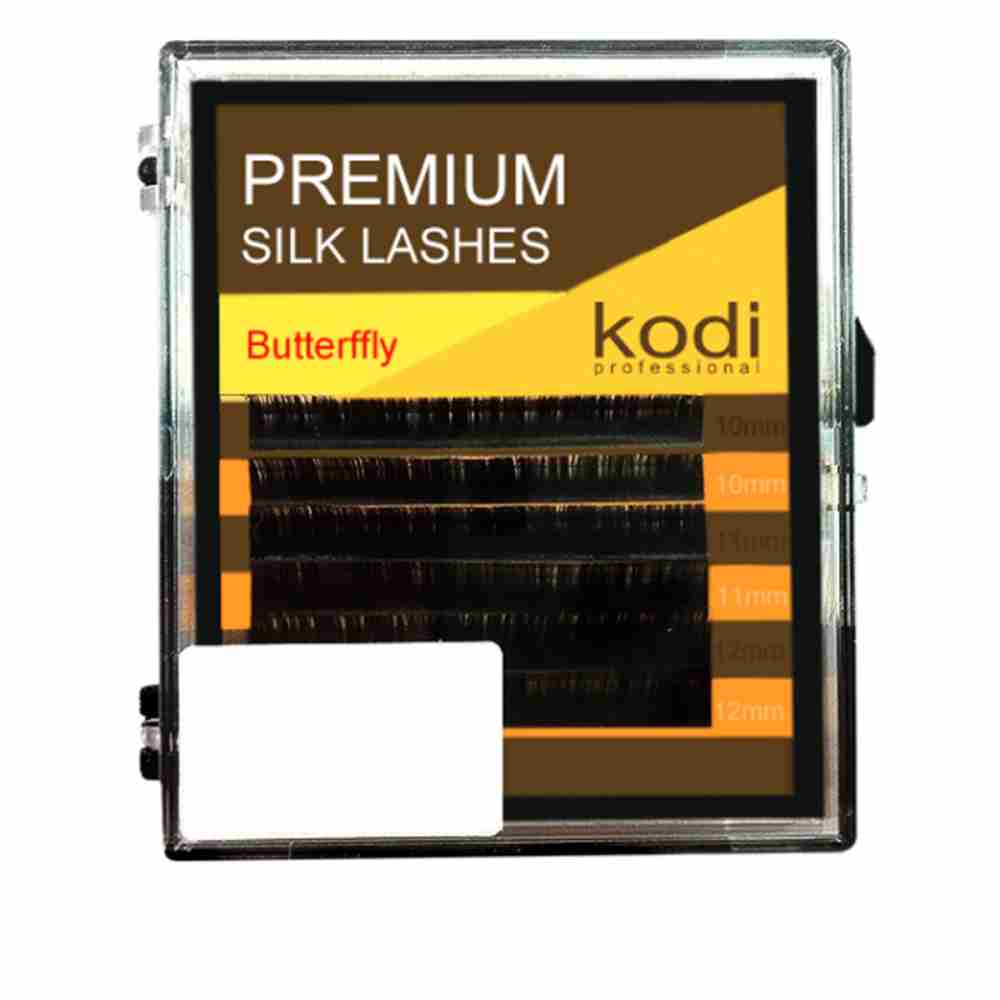 Ресницы KODI Butterfly 6 рядов черные 0,10*C 8-10