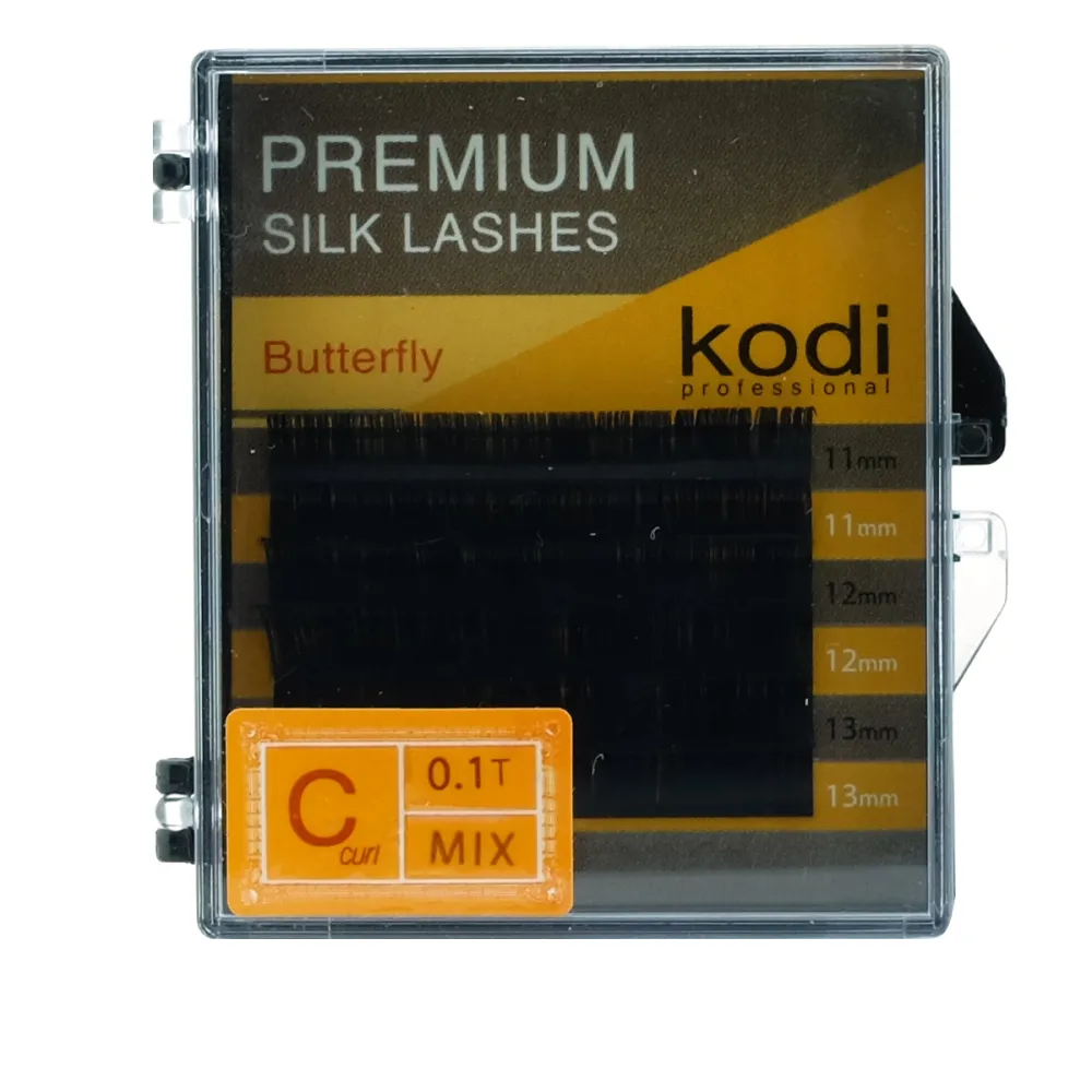 Ресницы KODI Butterfly 6 рядов черные 0,10*C 11-13
