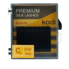 Вії KODI Butterfly 6 рядів чорні 0,15 * C 11-13