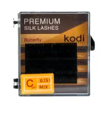 Ресницы KODI Butterfly 6 рядов черные 0,15*C 14-16
