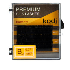 Ресницы KODI Butterfly 6 рядов черный 0,07*B 10-12