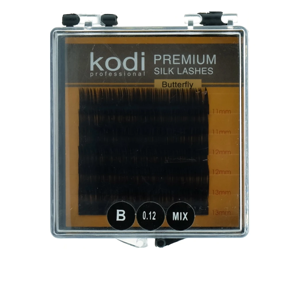 Ресницы KODI Butterfly 6 рядов черные 0,12*B 11-13