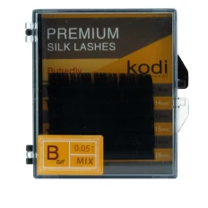 Ресницы KODI Butterfly 6 рядов черные 0,05*B 14-16