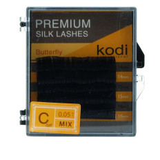 Вії KODI Butterfly 6 рядів чорні 0,05 * C 14-16