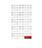Наклейки для ногтей KODI Nail Art Stickers Silver 013SP