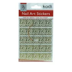 Наклейки для нігтів KODI Nail Art Stickers Gold 008BP