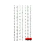 Наклейки для ногтей KODI Nail Art Stickers Silver 012FL
