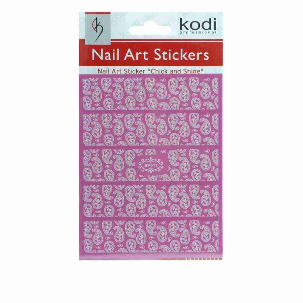 Наклейки для нігтів KODI Nail Art Stickers White 017BP