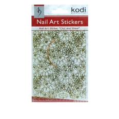 Наклейки для нігтів KODI Nail Art Stickers Gold 049BP