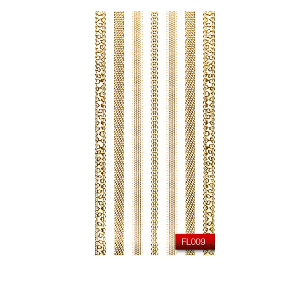 Наклейки для нігтів KODI Nail Art Stickers Gold 009FL