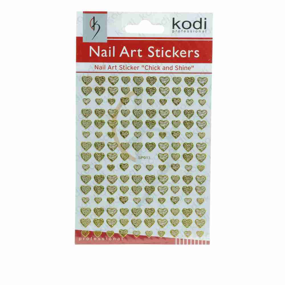 Наклейки для ногтей KODI Nail Art Stickers Gold 013SP