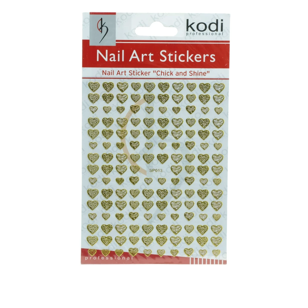 Наклейки для нігтів KODI Nail Art Stickers Gold 013SP