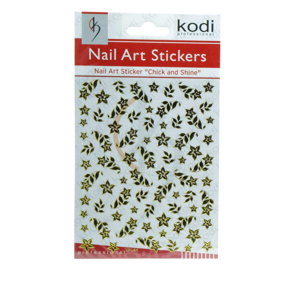Наклейки для ногтей KODI Nail Art Stickers Gold 044SP