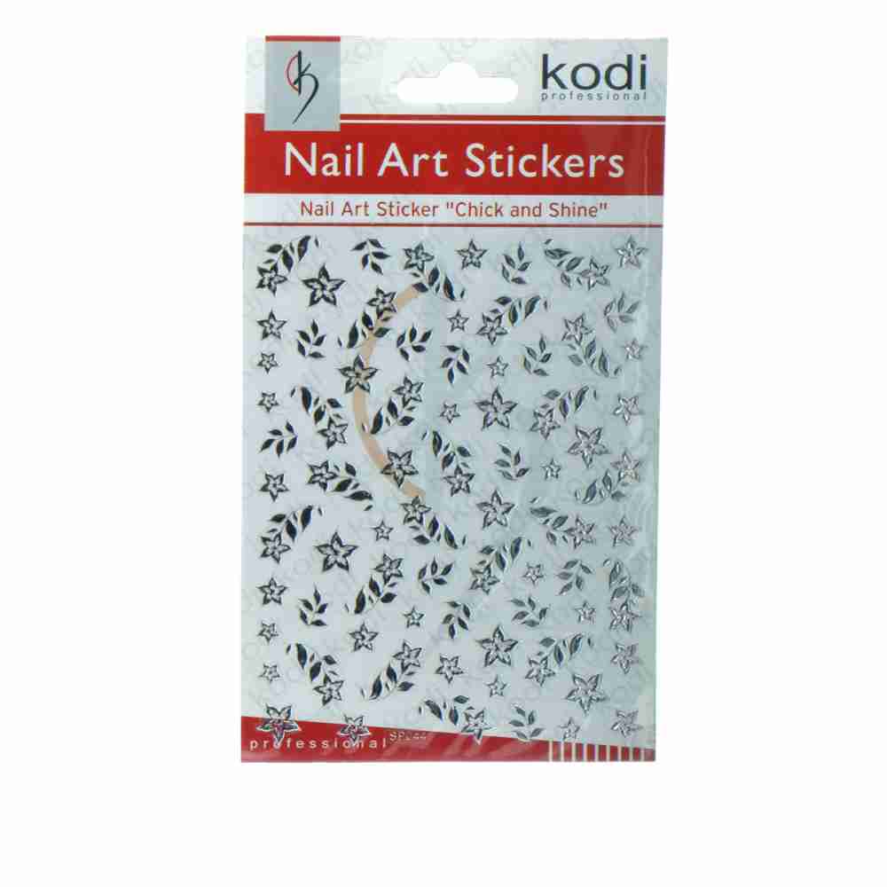 Наклейки для нігтів KODI Nail Art Stickers Silver 044SP