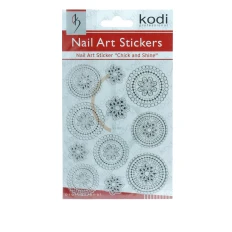 Наклейки для нігтів KODI Nail Art Stickers Silver 001YL