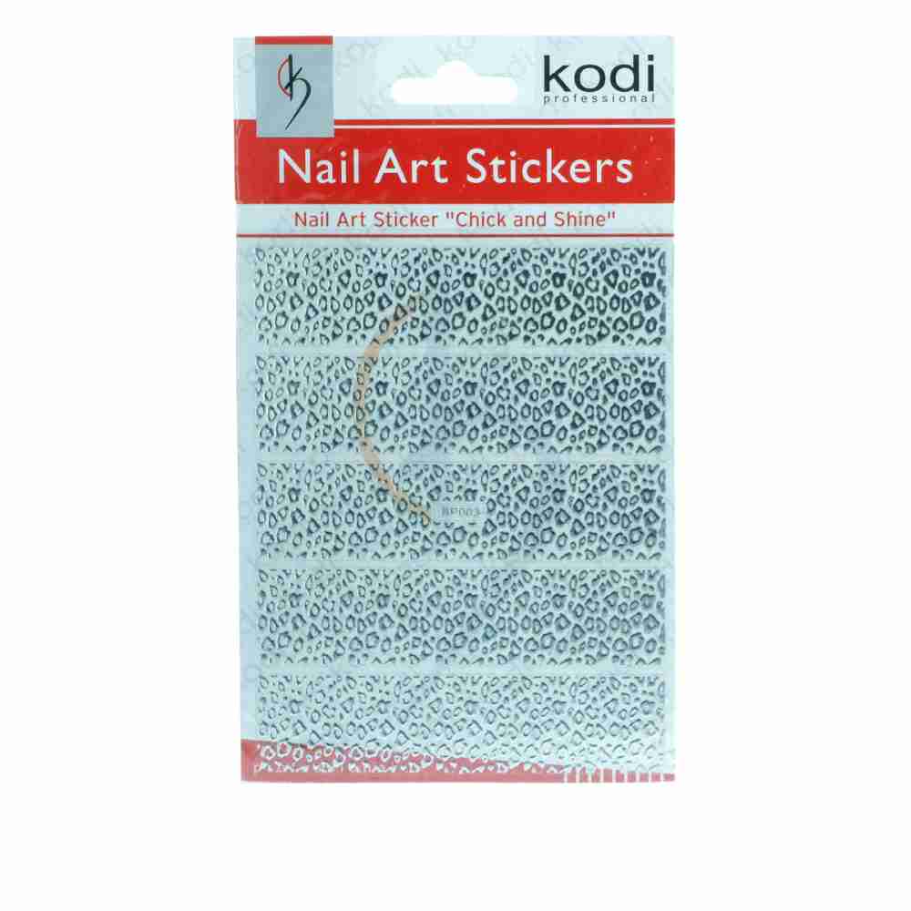 Наклейки для нігтів KODI Nail Art Stickers Silver 003BP