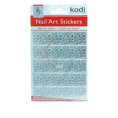 Наклейки для нігтів KODI Nail Art Stickers Silver 003BP
