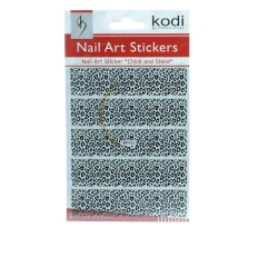 Наклейки для нігтів KODI Nail Art Stickers Black 003BP
