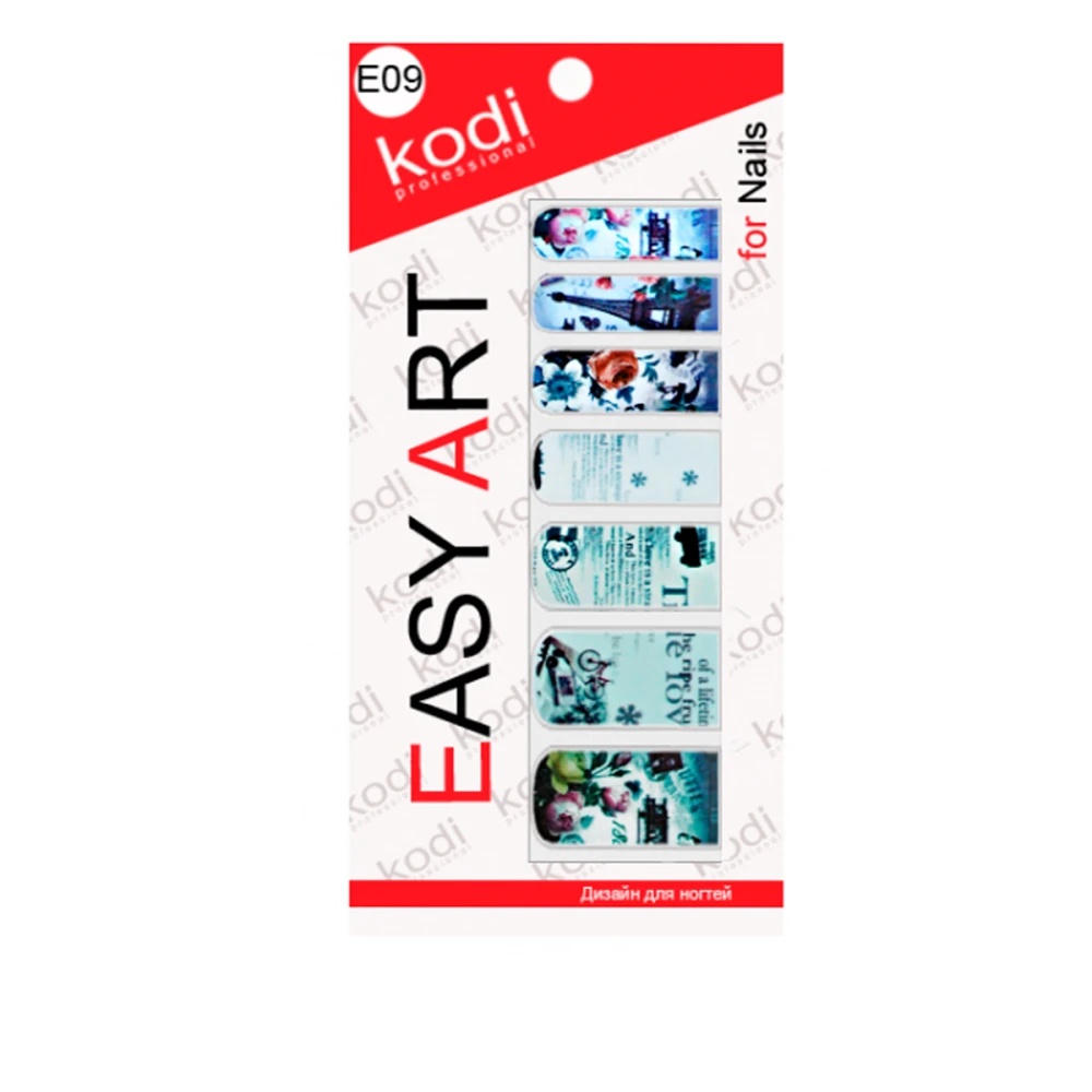 Наклейки для ногтей KODI Easy Art 09E