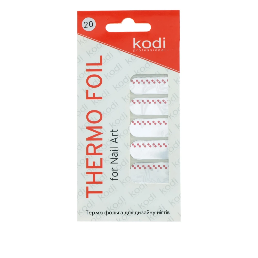 Термо-фольга для дизайна ногтей KODI 20
