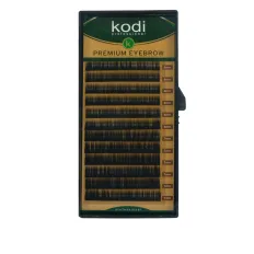 Брови KODI Straight Curl Черные 12 рядов (0,12 6-7 мм)