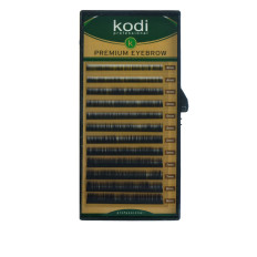 Брови KODI Natural Curl Черные 12 рядов (0,06 4-8 мм)