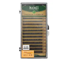 Брови KODI Natural Curl Черные 12 рядов (0,12 4-8 мм)