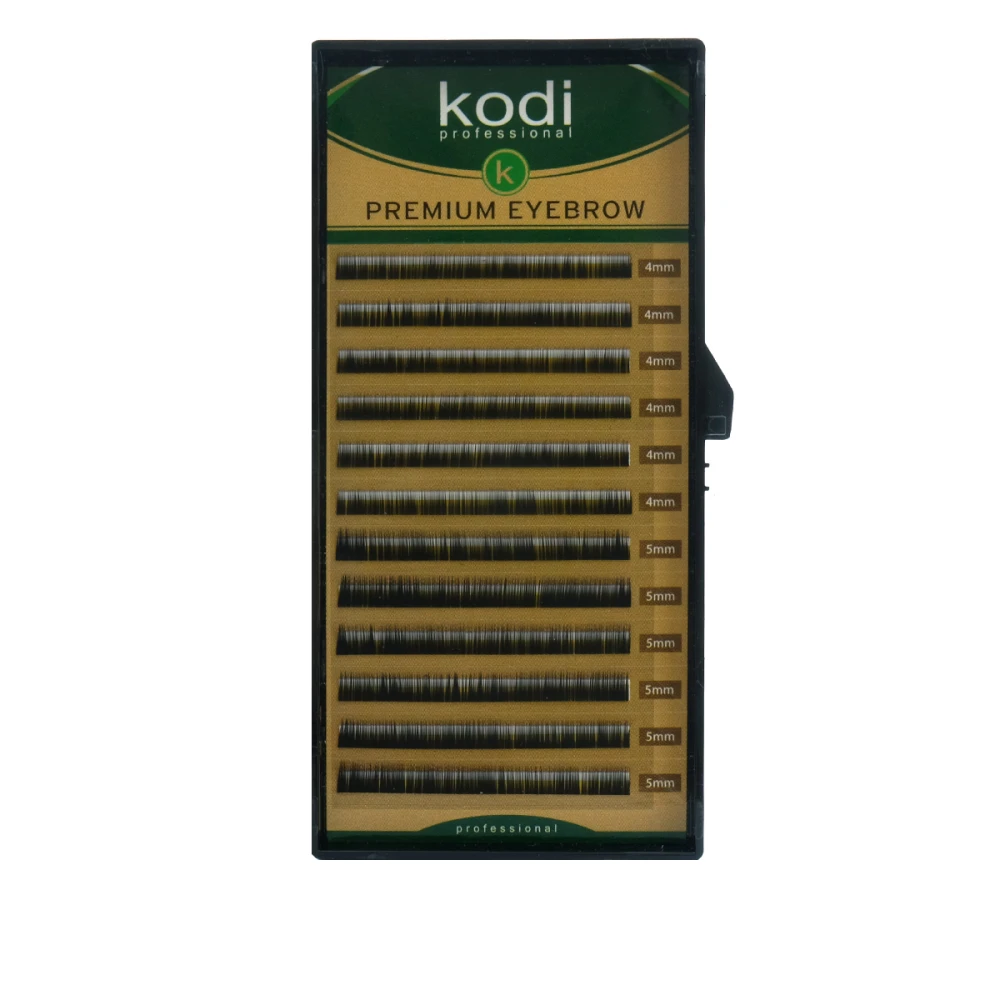 KODI Брови Natural Curl чорні 12 ряд (0,12 (4-5))