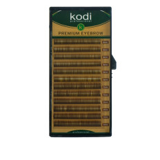 Брови KODI Natural Curl Темно-коричневі 12 рядів (0,06 6-7 мм)
