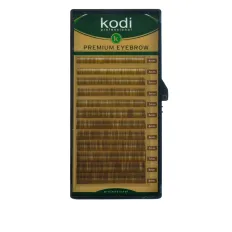 Брови KODI Natural Curl Натурально-коричневые 12 линий (0,10 4-8 мм)