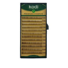 Брови KODI Natural Curl Натурально-коричневі 12 ліній (0,10 4-5 мм)