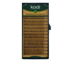 Брови KODI Natural Curl Натурально-коричневі 12 ліній (0,10 6-7 мм)