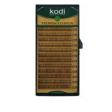 Брови KODI Natural Curl Натурально-коричневые 12 линий (0,10 6-7 мм)