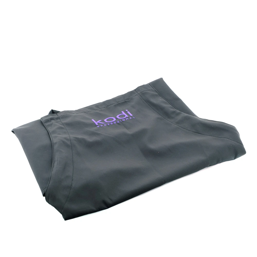 Фартук длинный KODI черный фиолетовые буквы