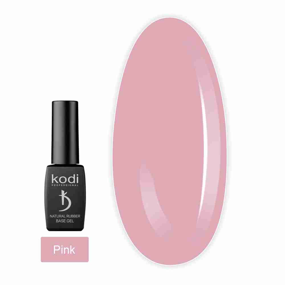 База для гель-лаку камуфлююча KODI Natural Rubber Base Gel Pink 12 мл