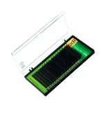 Ресницы KODI Green 16 рядов темно-бордовые 0,15*B 10-16