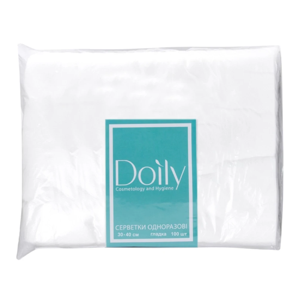 Серветки гладкі Doily 30*40 см 40 г/м2 100 шт.