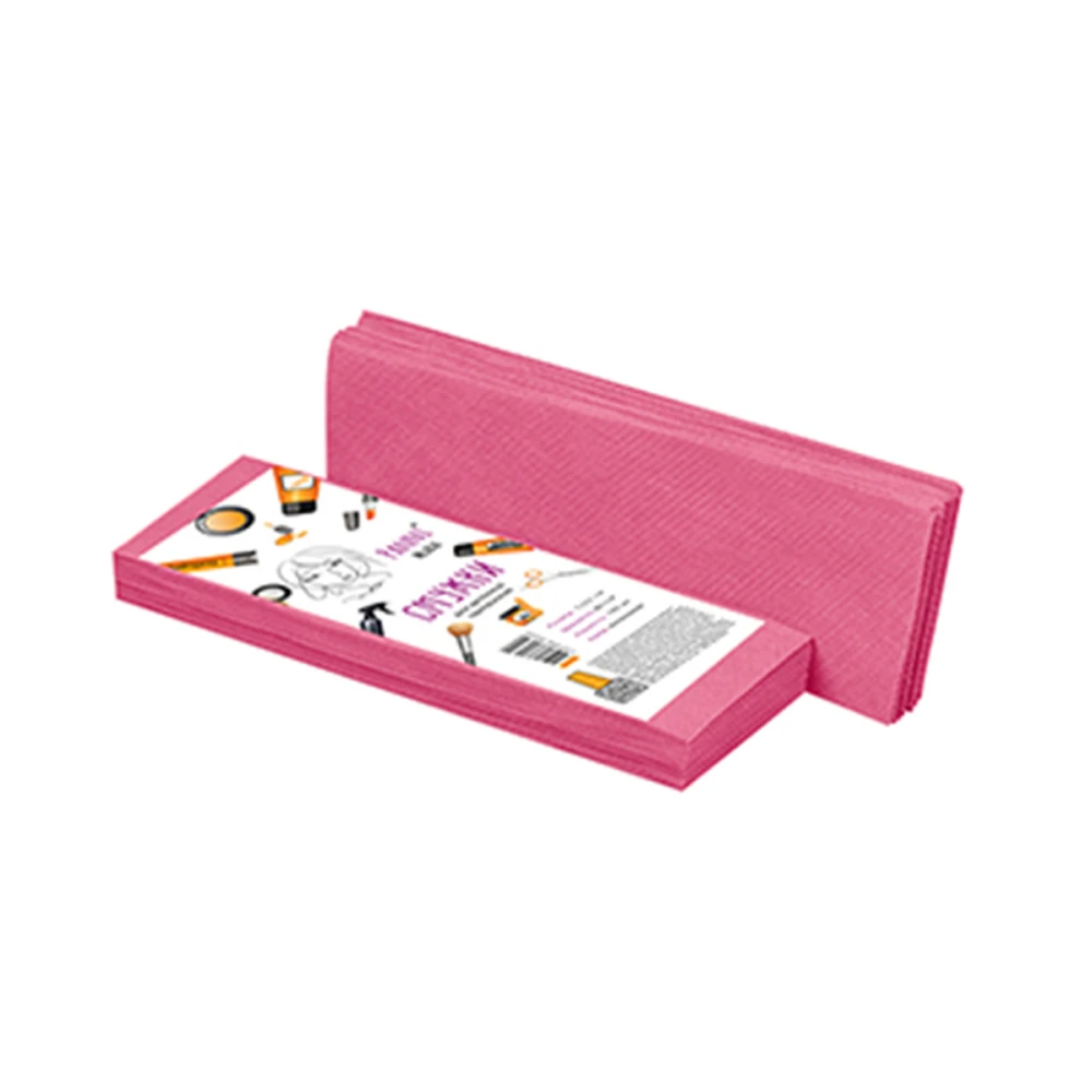 Стрипсы для депиляции Doily Panni Mlada из спанбонда малиновый 7*22 см 100 шт