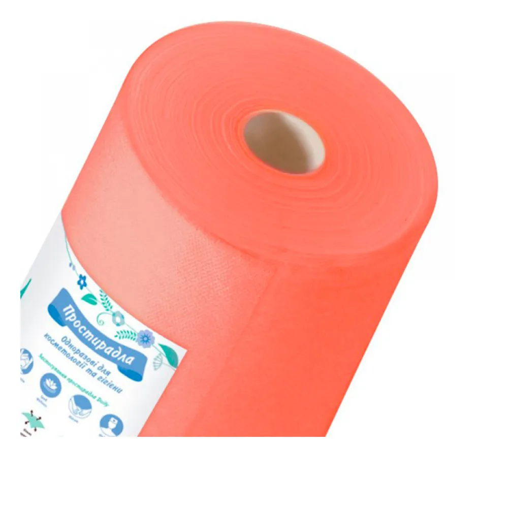 Простирадло Doily Panni Mlada кораловий 0,8*200 м рулон