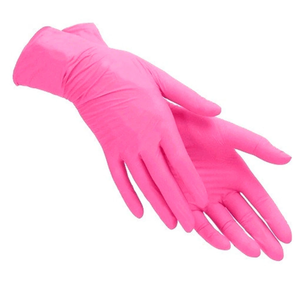 Перчатки нитриловые нестерильные без пудровые Doily Polix Pro&Med Pink 1 пара