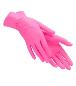Перчатки нитриловые нестерильные без пудровые Doily Polix Pro&Med Pink 1 пара